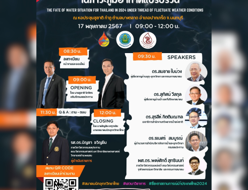 ชี้ชะตาสถานการณ์นํ้า ประเทศไทย 2024 ในภาวะภูมิอากาศแปรปรวน